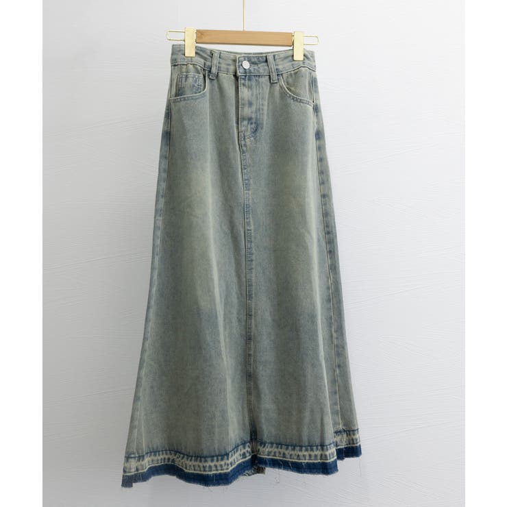 カットオフデザインデニムスカート 韓国風 | SUNSHINE CLOSET | 詳細画像15 