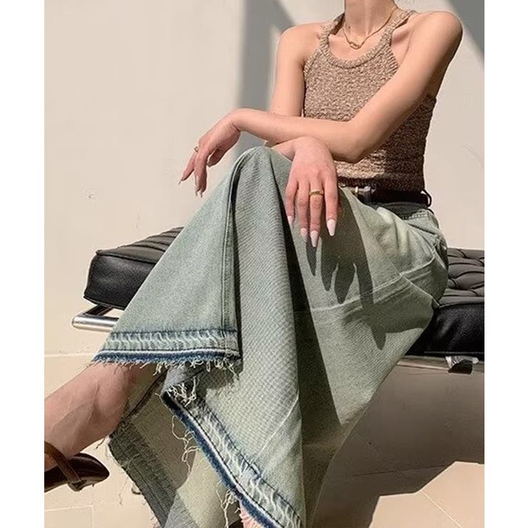 カットオフデザインデニムスカート 韓国風 | SUNSHINE CLOSET | 詳細画像7 