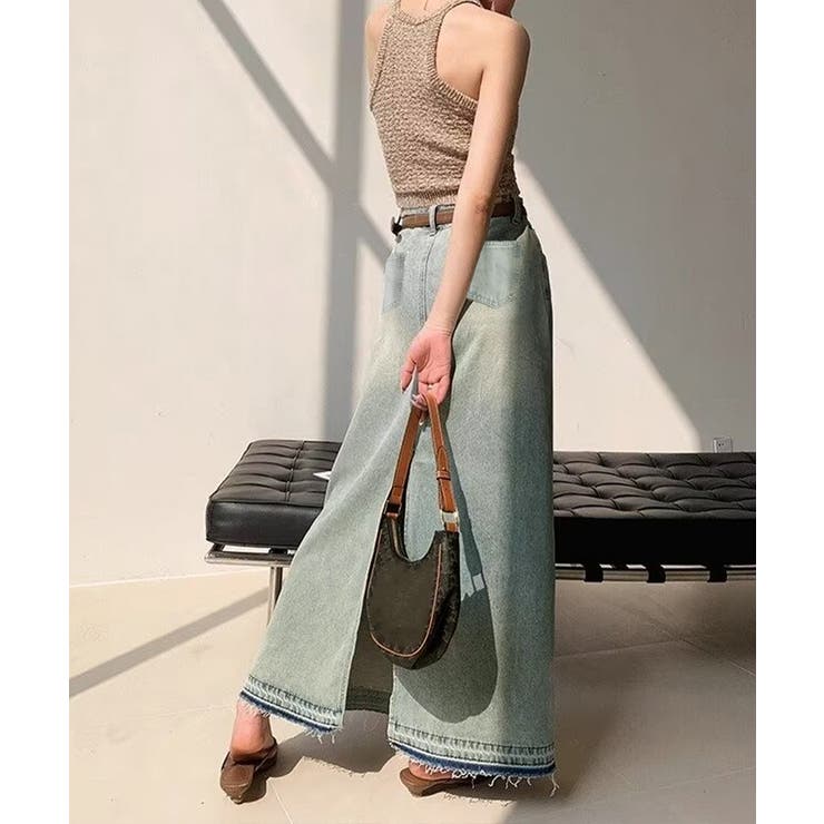 カットオフデザインデニムスカート 韓国風 | SUNSHINE CLOSET | 詳細画像8 