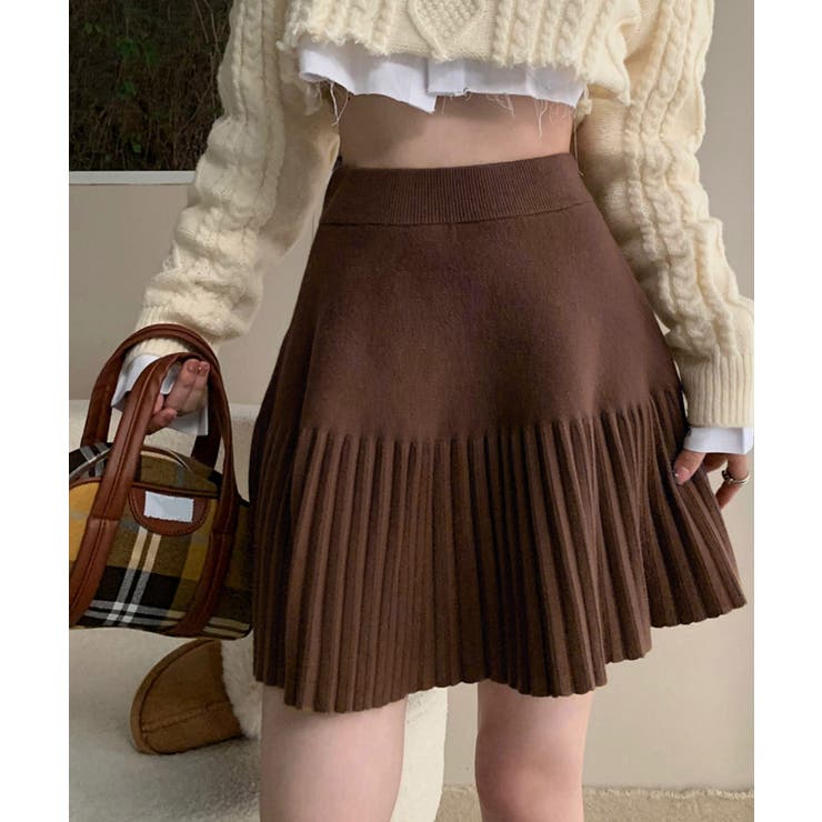 プリーツミニスカートニットスカート 秋冬 | SUNSHINE CLOSET | 詳細画像1 