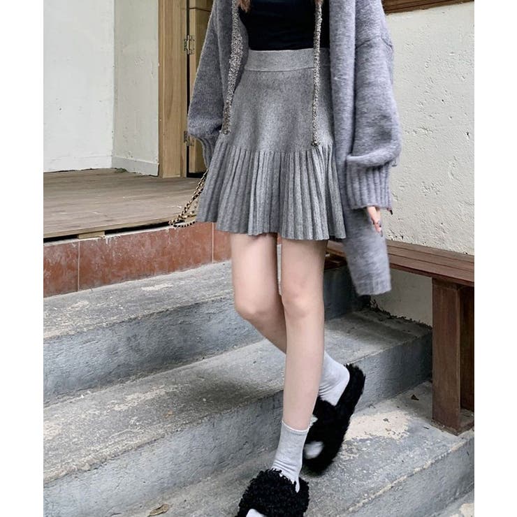 プリーツミニスカートニットスカート 秋冬 | SUNSHINE CLOSET | 詳細画像14 
