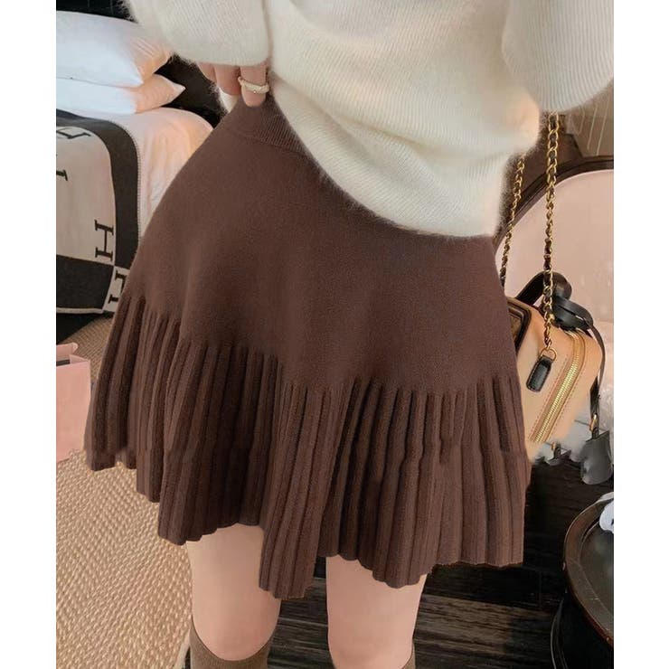プリーツミニスカートニットスカート 秋冬 | SUNSHINE CLOSET | 詳細画像2 