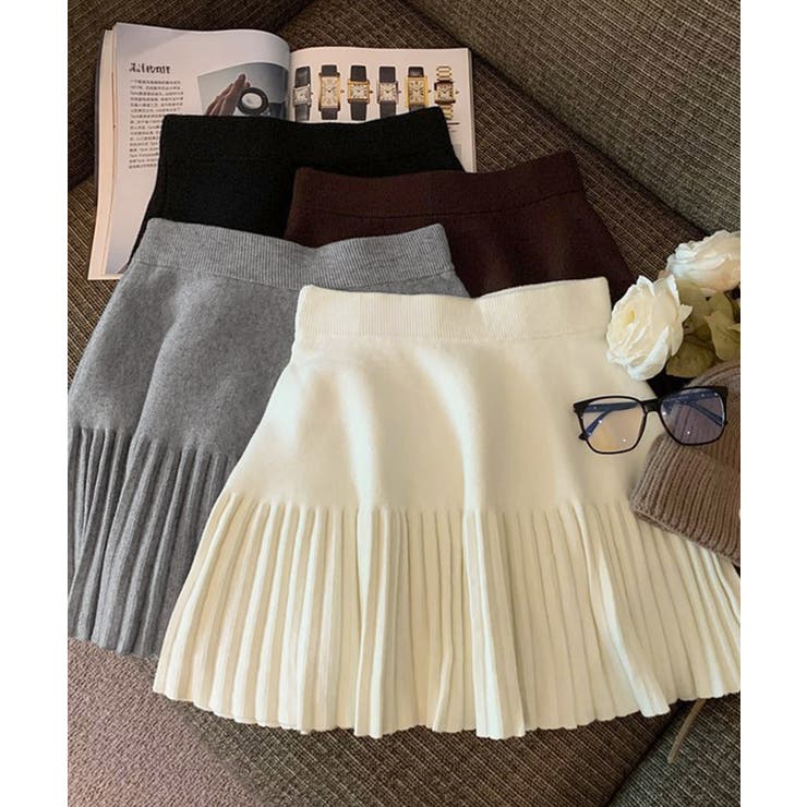 プリーツミニスカートニットスカート 秋冬 | SUNSHINE CLOSET | 詳細画像24 