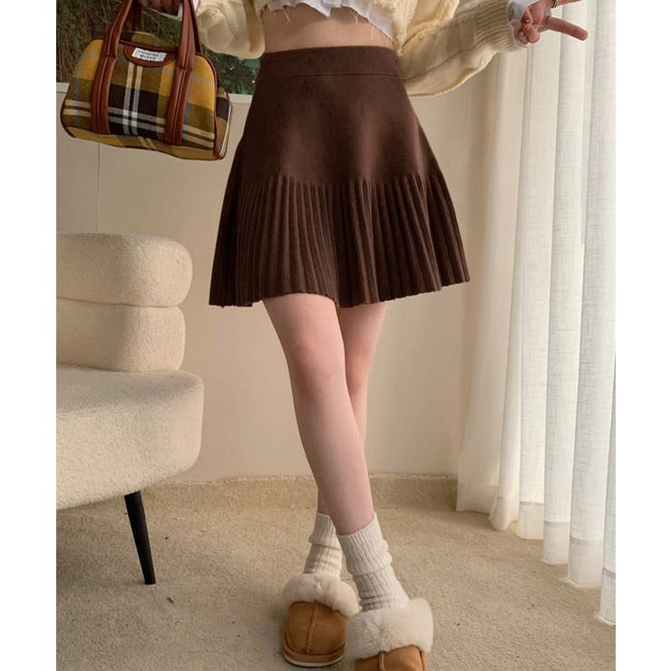 プリーツミニスカートニットスカート 秋冬 | SUNSHINE CLOSET | 詳細画像3 
