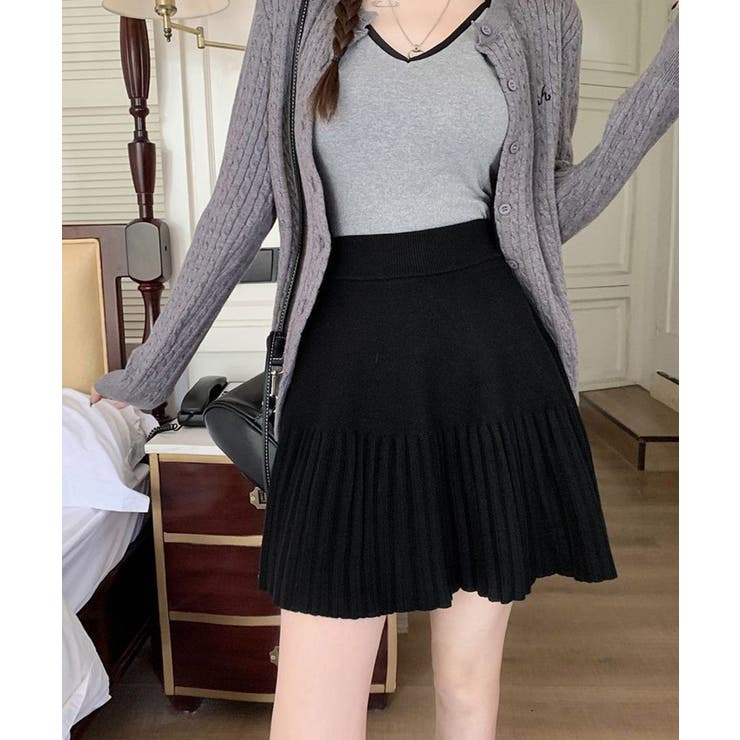プリーツミニスカートニットスカート 秋冬 | SUNSHINE CLOSET | 詳細画像6 