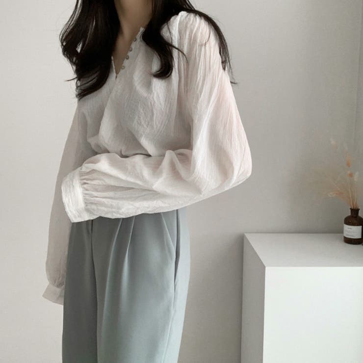 フロントボタン ブラウス バルーンシャツ | SUNSHINE CLOSET | 詳細画像5 