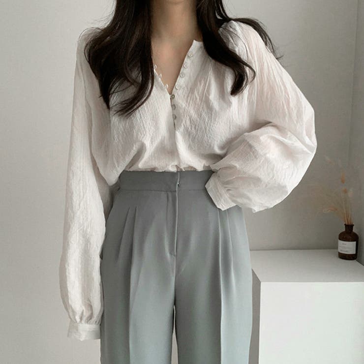 フロントボタン ブラウス バルーンシャツ | SUNSHINE CLOSET | 詳細画像6 