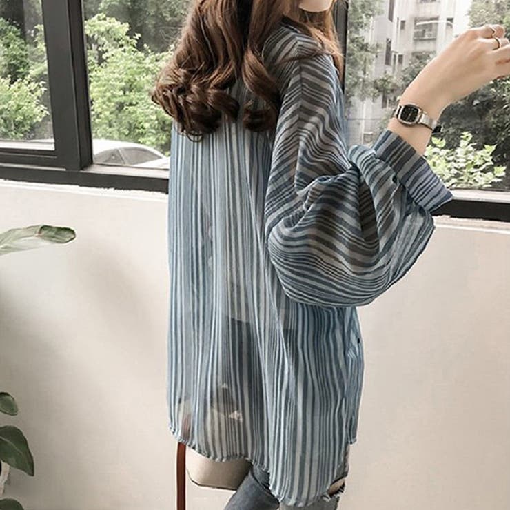 シフォンシアーシャツ 羽織り 薄手 | SUNSHINE CLOSET | 詳細画像7 