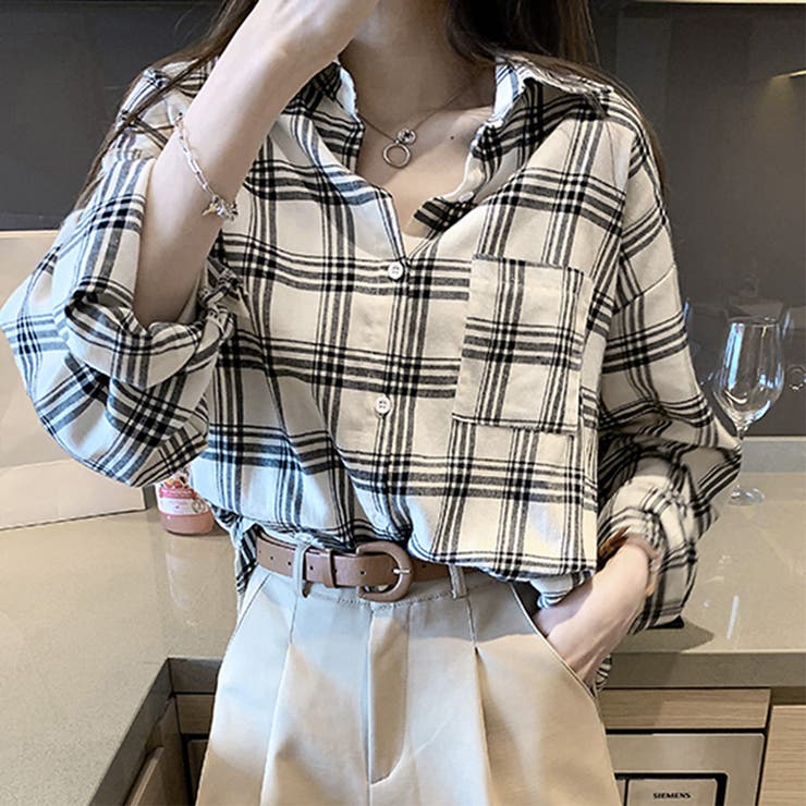 チェック柄 シャツブラウス レディース | SUNSHINE CLOSET | 詳細画像12 