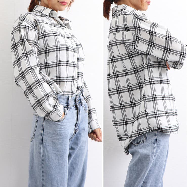 チェック柄 シャツブラウス レディース | SUNSHINE CLOSET | 詳細画像15 