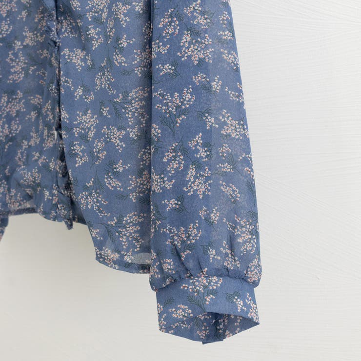 襟フリル シースルー 花柄ブラウス 女性 | SUNSHINE CLOSET | 詳細画像26 