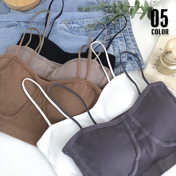 リブキャミソールパッド付き レディース | SUNSHINE CLOSET | 詳細画像1 