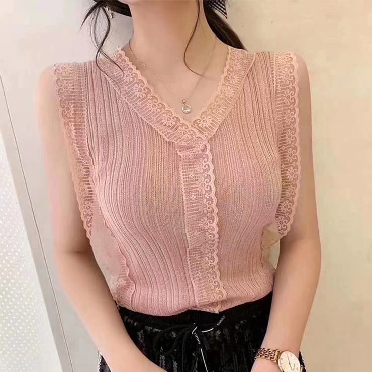 Vネック レースキャミソール レディース | SUNSHINE CLOSET | 詳細画像12 