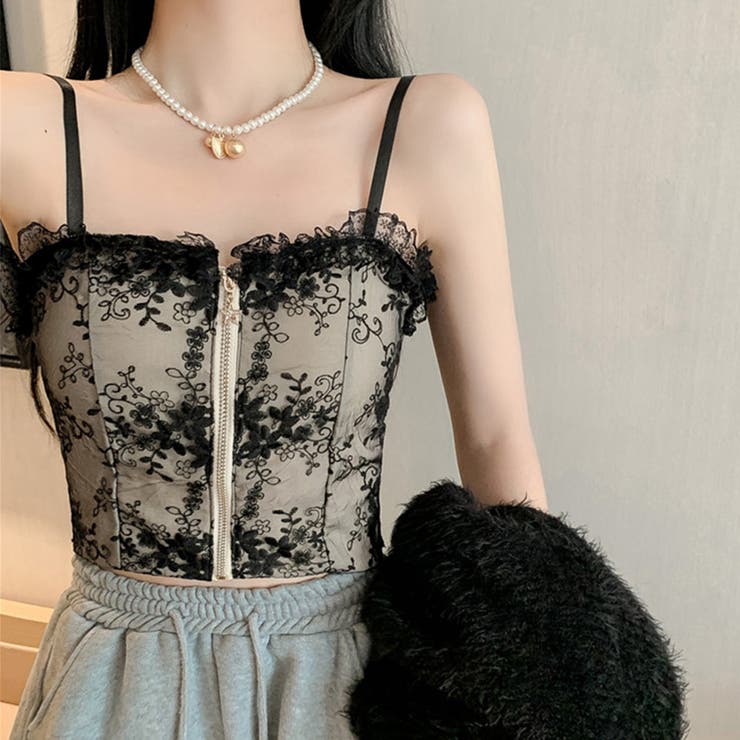 ソフトパッド入り レースキャミソール 春 | SUNSHINE CLOSET | 詳細画像7 