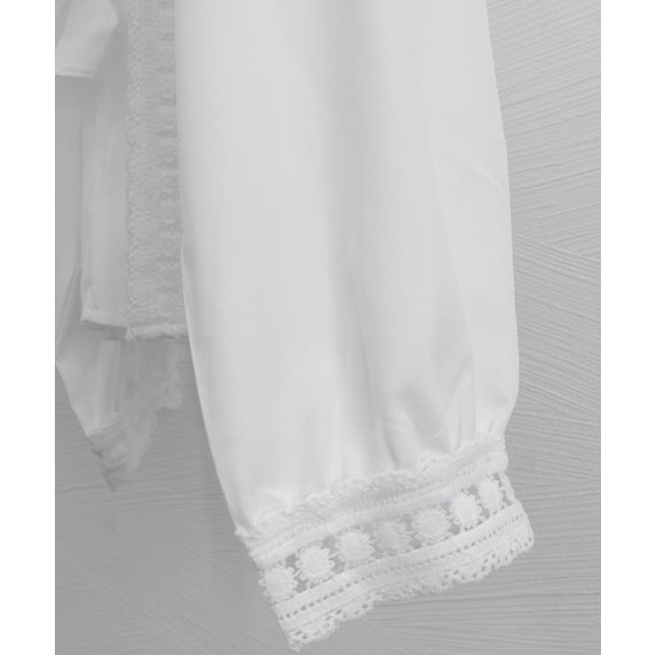 フリルブラウス レース切替ブラウス 薄手 | SUNSHINE CLOSET | 詳細画像21 