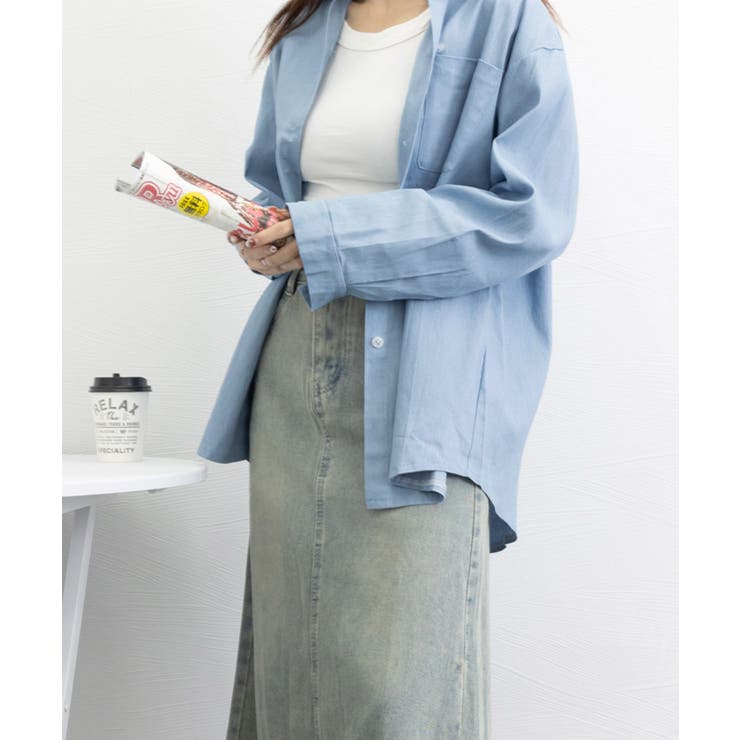 ビッグデニムシャツレディース重ね着お洒落 | SUNSHINE CLOSET | 詳細画像10 