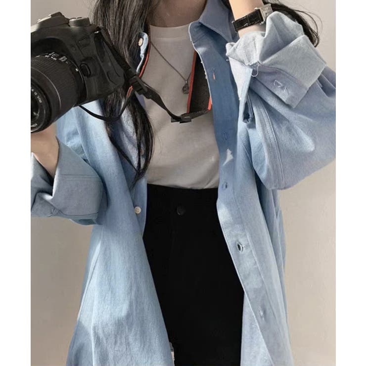 ビッグデニムシャツレディース重ね着お洒落 | SUNSHINE CLOSET | 詳細画像2 