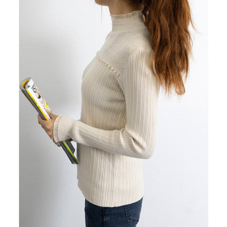 ハイネックニットトップスフリルニットソー | SUNSHINE CLOSET | 詳細画像16 