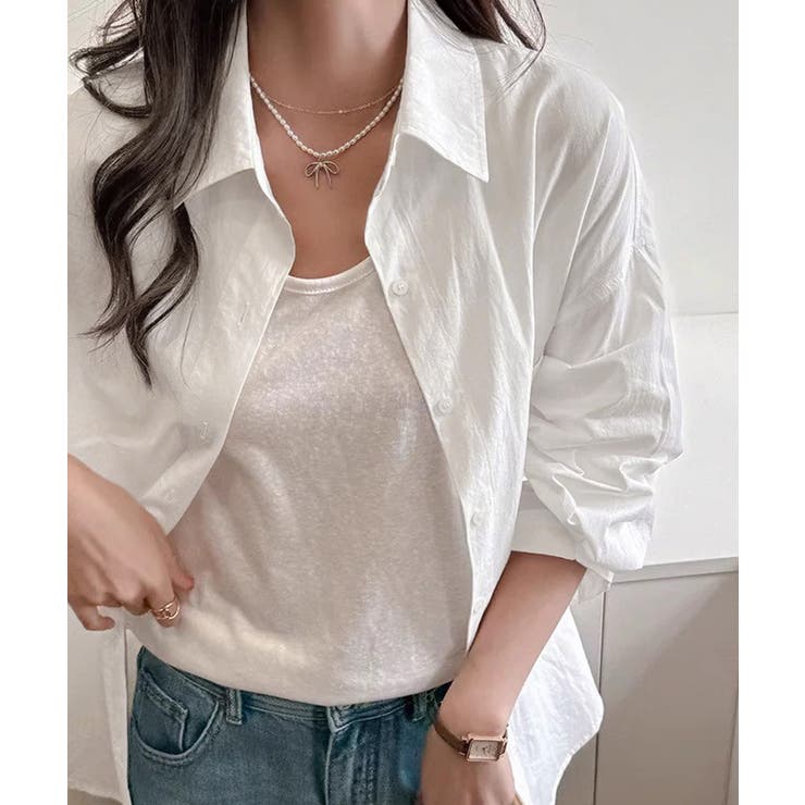 シャツレディースオーバーサイズ長袖シャツ | SUNSHINE CLOSET | 詳細画像4 