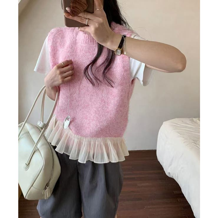 ニットベスト レディースチョッキ 重ね着 | SUNSHINE CLOSET | 詳細画像13 