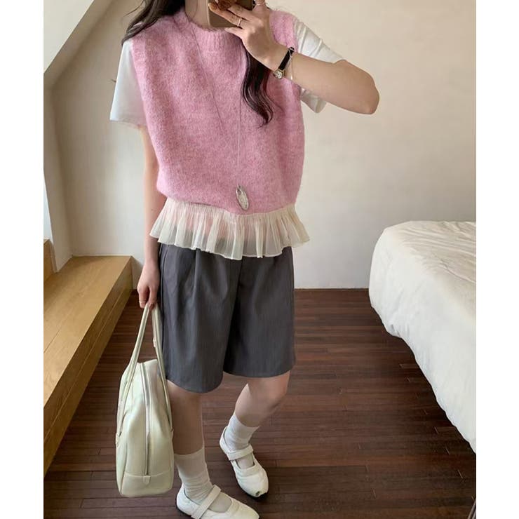 ニットベスト レディースチョッキ 重ね着 | SUNSHINE CLOSET | 詳細画像14 