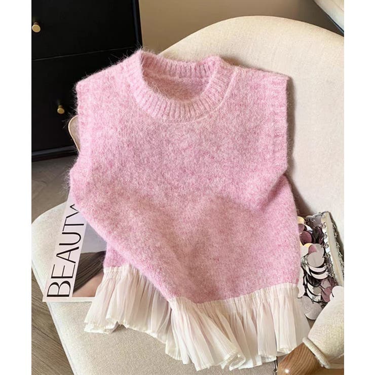 ニットベスト レディースチョッキ 重ね着 | SUNSHINE CLOSET | 詳細画像16 