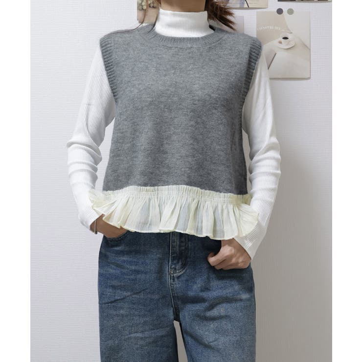 ニットベスト レディースチョッキ 重ね着 | SUNSHINE CLOSET | 詳細画像18 