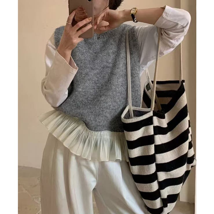 ニットベスト レディースチョッキ 重ね着 | SUNSHINE CLOSET | 詳細画像8 