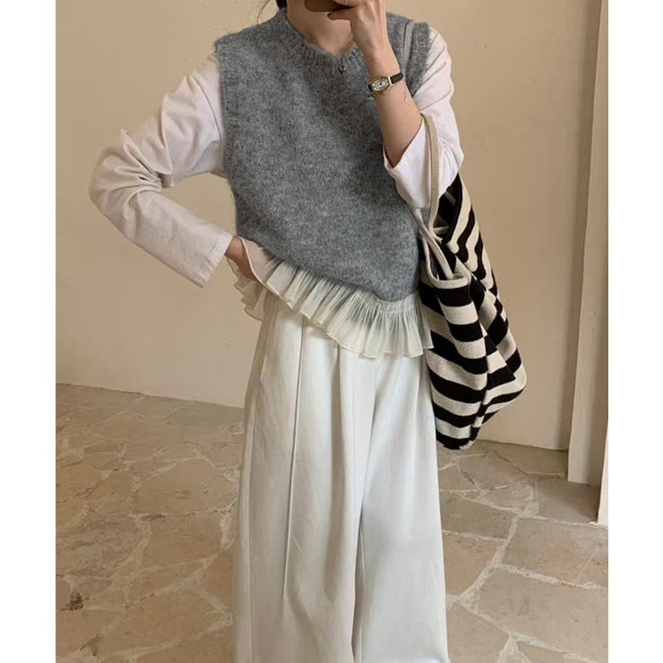 ニットベスト レディースチョッキ 重ね着 | SUNSHINE CLOSET | 詳細画像9 