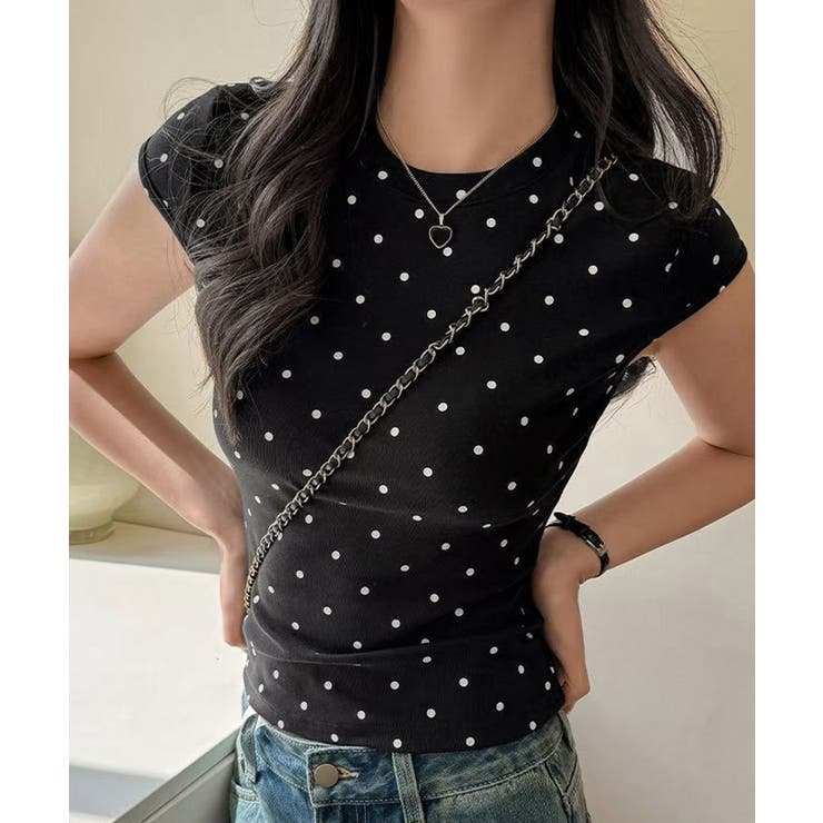 tシャツ半袖コンパクトTシャツ カットソー半袖 韓国風 | SUNSHINE CLOSET | 詳細画像14 