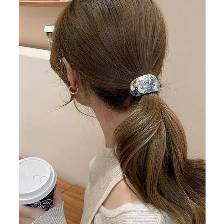 ミックスカラーカーブヘアゴムレトロお洒落 | SUNSHINE CLOSET | 詳細画像13 