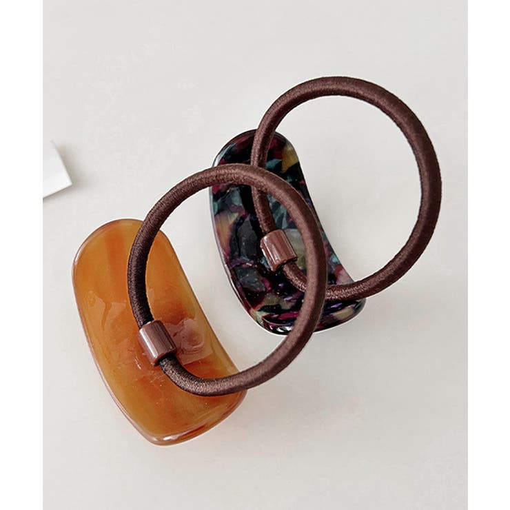 ミックスカラーカーブヘアゴムレトロお洒落 | SUNSHINE CLOSET | 詳細画像16 