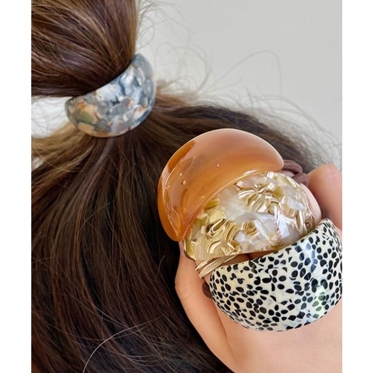 ミックスカラーカーブヘアゴムレトロお洒落 | SUNSHINE CLOSET | 詳細画像7 