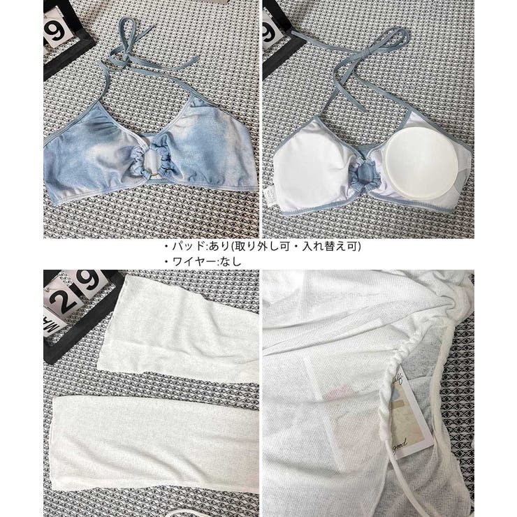 レディースセパレート水着 シアートップス付きビキニセット 韓国風水着トレンド水着… | SUNSHINE CLOSET | 詳細画像28 