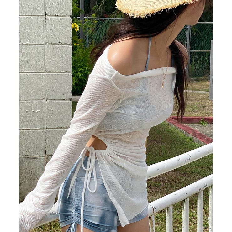 レディースセパレート水着 シアートップス付きビキニセット 韓国風水着トレンド水着… | SUNSHINE CLOSET | 詳細画像6 