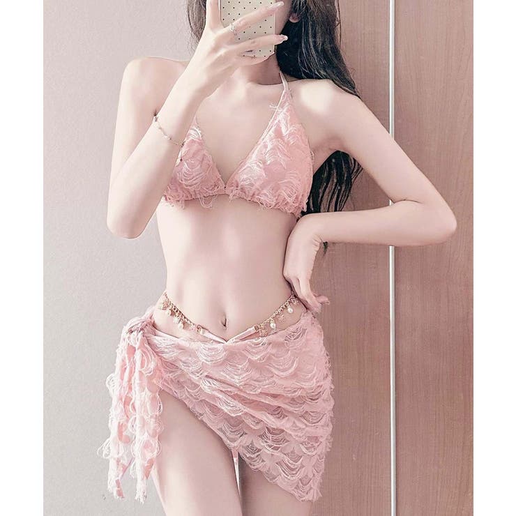 スカート付きビキニ 韓国風水着 ホルターネックビキニ | SUNSHINE CLOSET | 詳細画像17 