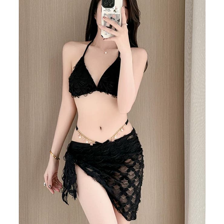 スカート付きビキニ 韓国風水着 ホルターネックビキニ | SUNSHINE CLOSET | 詳細画像5 