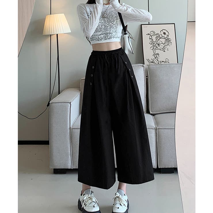 ワイドパンツ ハイウエストガウチョパンツ | SUNSHINE CLOSET | 詳細画像4 