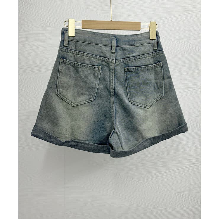 ロールアップ デニムショートパンツ 美脚 | SUNSHINE CLOSET | 詳細画像11 