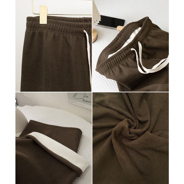 裏起毛 コーデュロイパンツ ハイウエスト | SUNSHINE CLOSET | 詳細画像45 