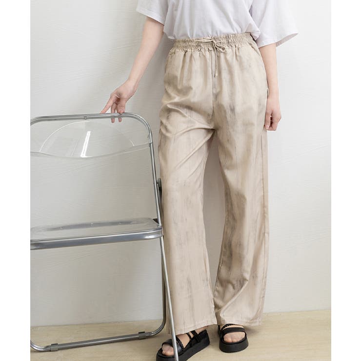 タイダイ染めワイドパンツ春夏ロングパンツ | SUNSHINE CLOSET | 詳細画像13 