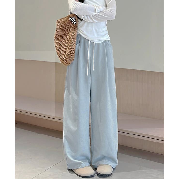 ワイドパンツウエストゴムストレートパンツ | SUNSHINE CLOSET | 詳細画像10 