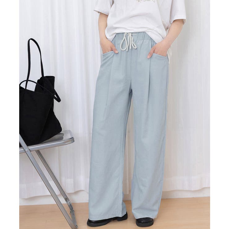 ワイドパンツウエストゴムストレートパンツ | SUNSHINE CLOSET | 詳細画像14 