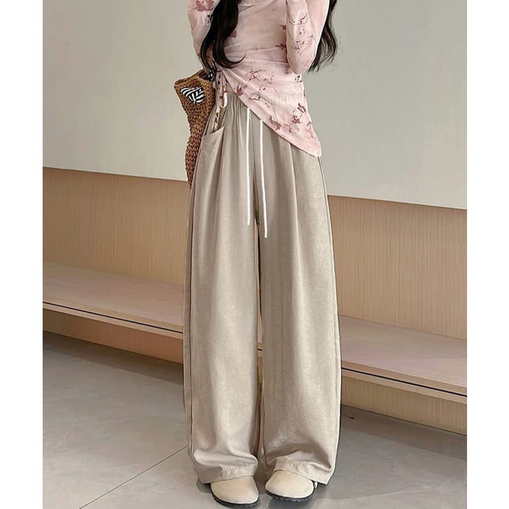 ワイドパンツウエストゴムストレートパンツ | SUNSHINE CLOSET | 詳細画像8 