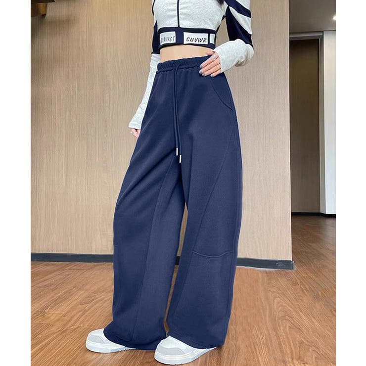 ワイドパンツウエストゴムスウェットパンツ | SUNSHINE CLOSET | 詳細画像1 