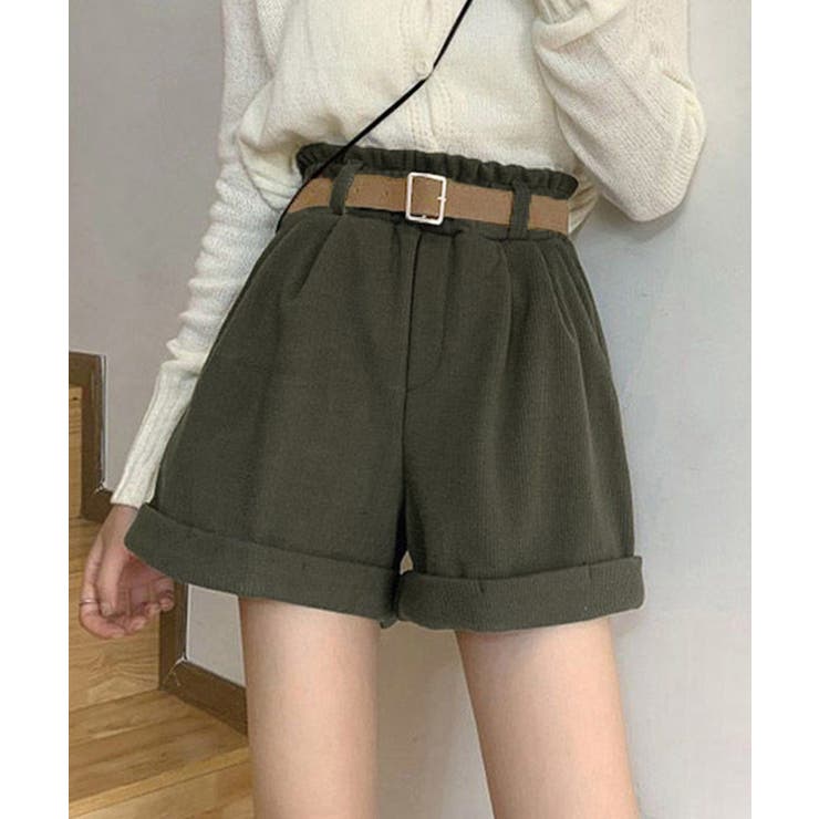 ベルト付き ショートパンツ コーデュロイ | SUNSHINE CLOSET | 詳細画像1 