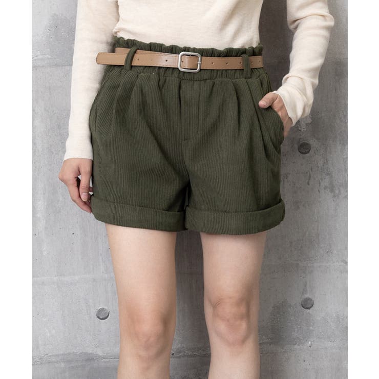 ベルト付き ショートパンツ コーデュロイ | SUNSHINE CLOSET | 詳細画像9 