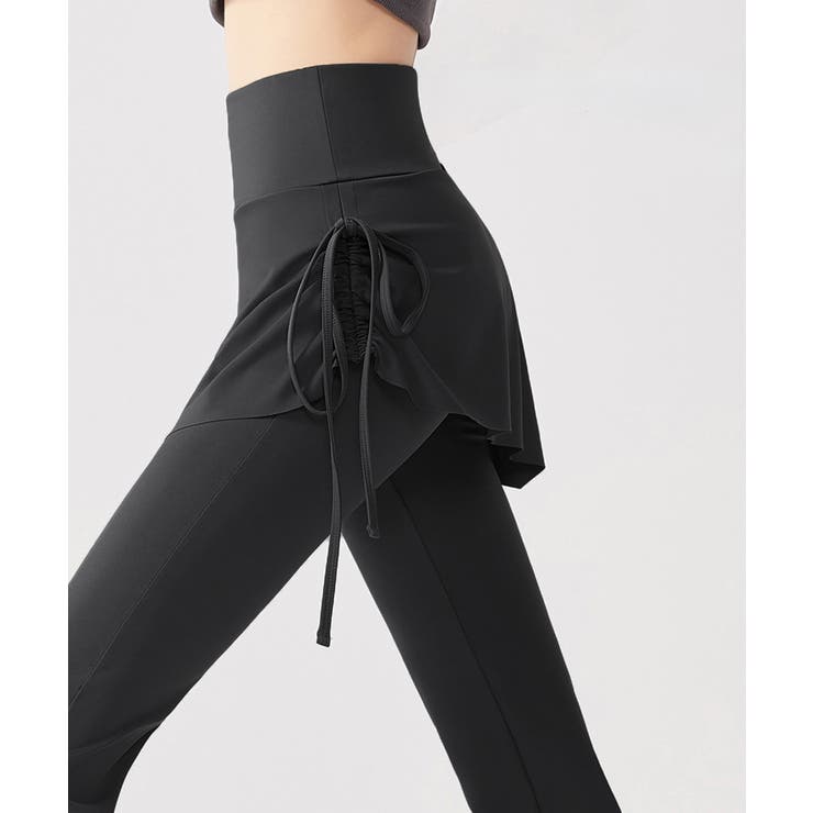 ヨガパンツ スカート付きセミフレアパンツ | SUNSHINE CLOSET | 詳細画像4 