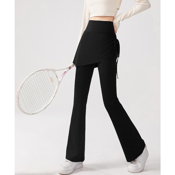 ヨガパンツ スカート付きセミフレアパンツ | SUNSHINE CLOSET | 詳細画像8 