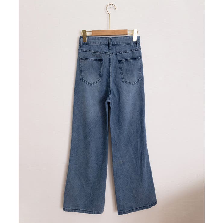 Y2Kダメージデニムパンツ レディース ハイウエスト | SUNSHINE CLOSET | 詳細画像15 